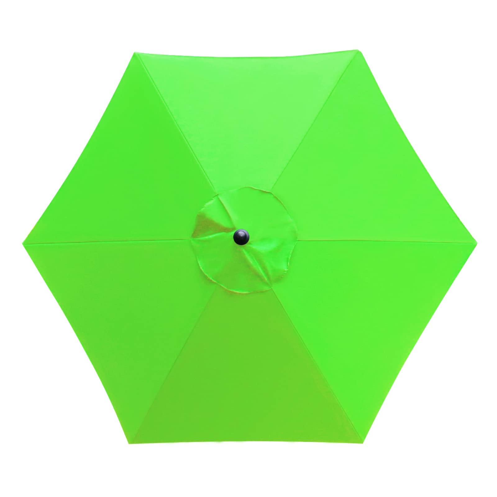 Sunnyglade 7.5Ft 6 Ribs Umbrella Canopy Replacement Patio Top Cover For Market Umbrella (Grass Green)
