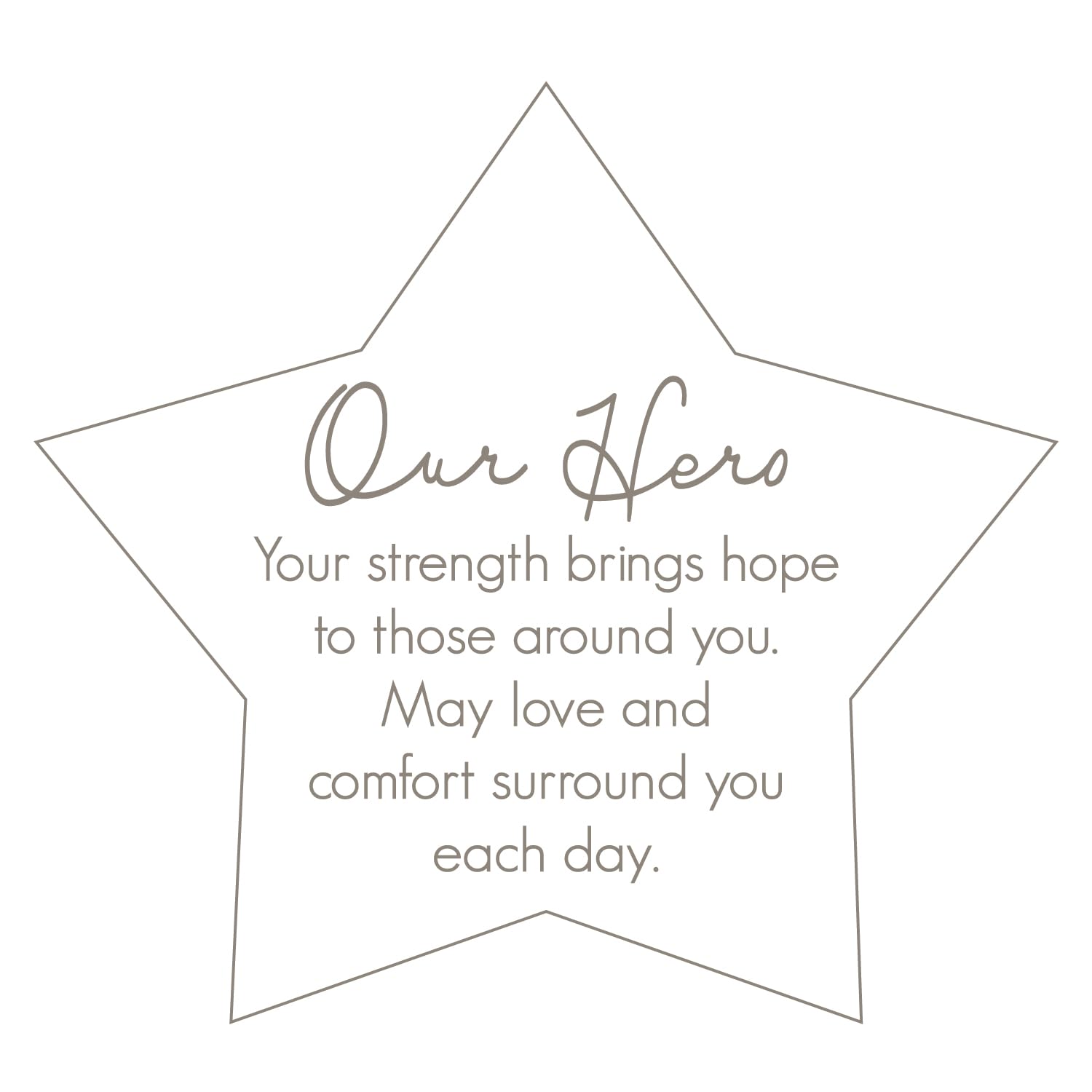 Pavilion Gift Company Our Hero - 50X60 Royal Blush Throw Blanket
