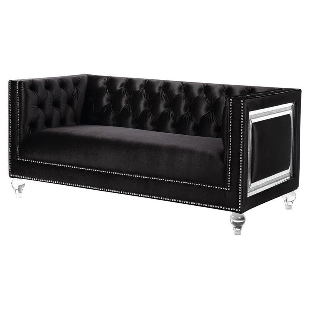 Heibero Velvet Tufted Loveseat