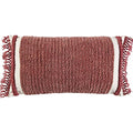 Rizzy Home 14" x 26" Poly Filled Pillow with Woven Cotton Cover-Rust