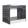 Acme Cargo Full Over Full Bunk Bed In Gunmetal