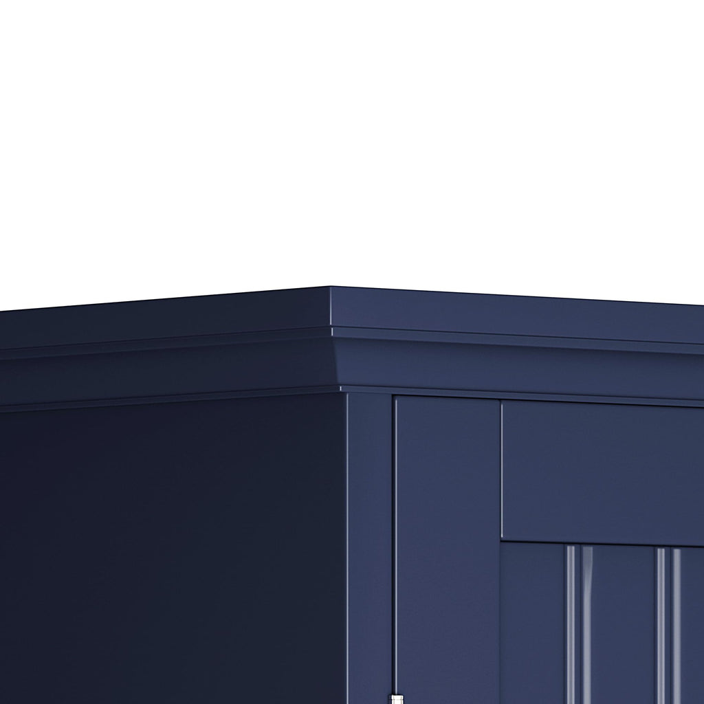 Choochoo Bathroom Wall Cabinet, Over The Toilet Space Saver Storage Cabinet, Medicine Cabinet With 2 Door And Adjustable Shelves, Cupboard, Navy Blue