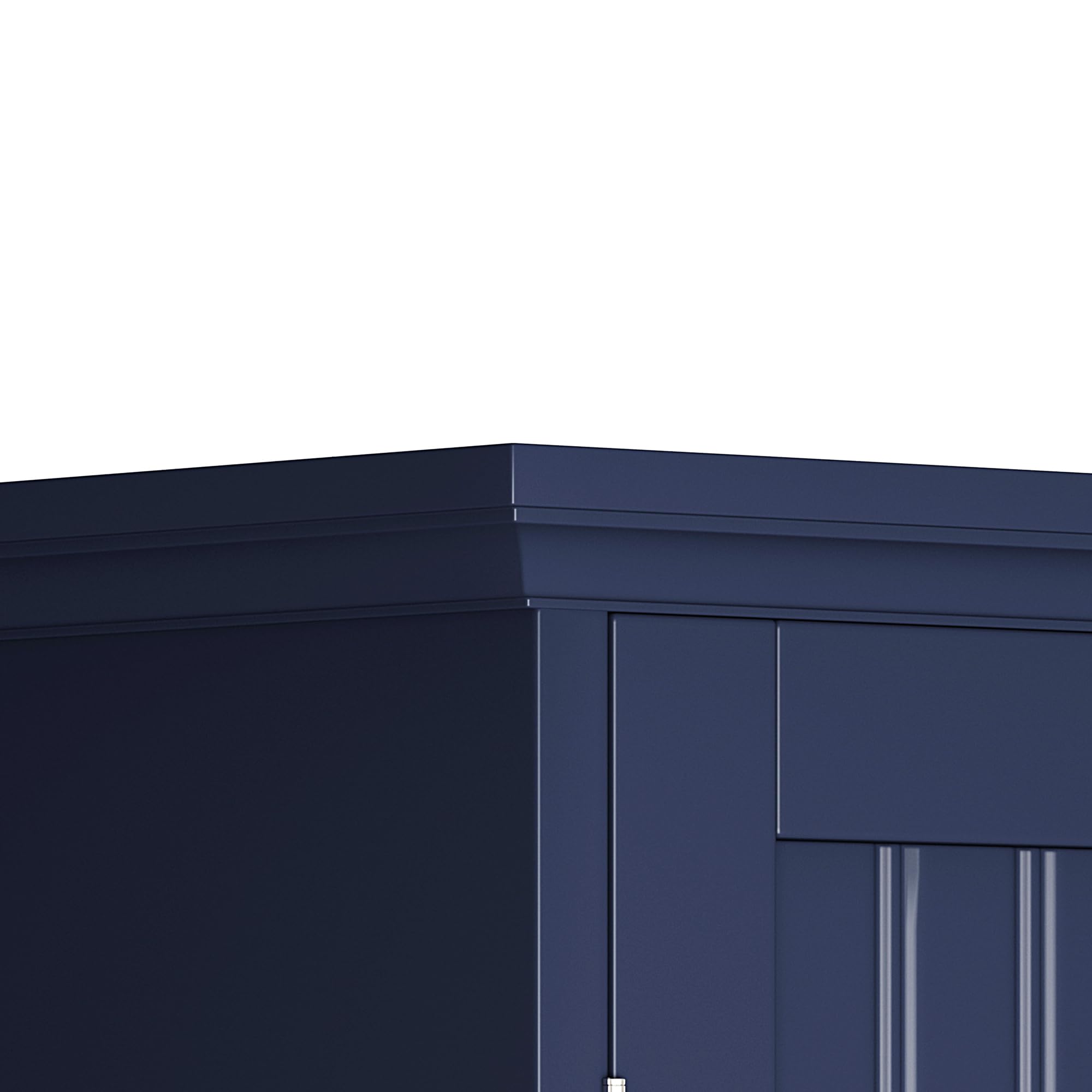 Choochoo Bathroom Wall Cabinet, Over The Toilet Space Saver Storage Cabinet, Medicine Cabinet With 2 Door And Adjustable Shelves, Cupboard, Navy Blue