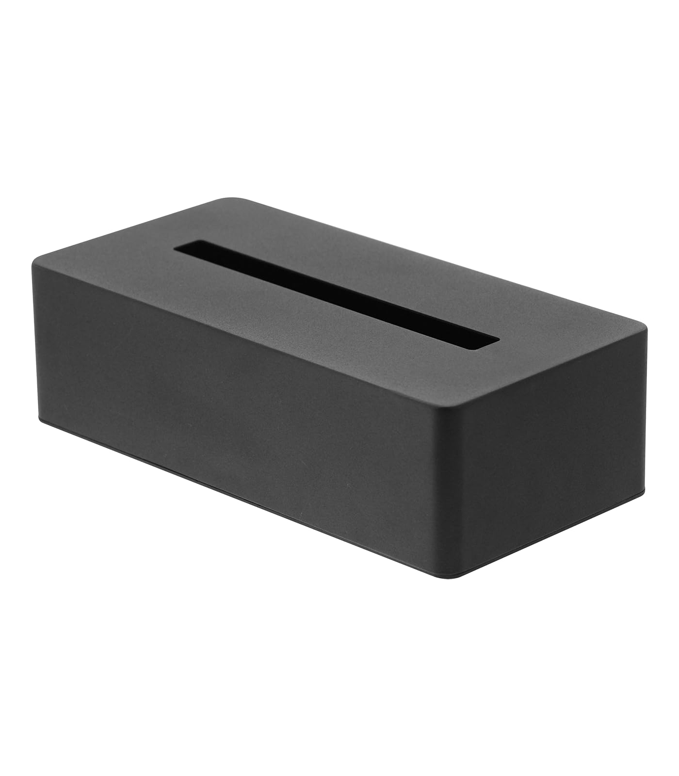 Yamazaki Home Rectangular Reusable Tissue Box Holder Cover Metal Container Case for Kitchen Bathroom or Bedroom Steel One Size B