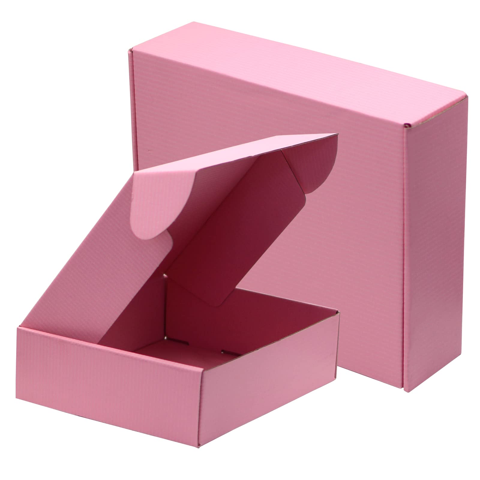Pink Shipping Boxes For Small Business, 10*8*2.7 Inches, Pack Of 12, Corrugated Cardboard Boxes For Shipping, Packaging, Storage