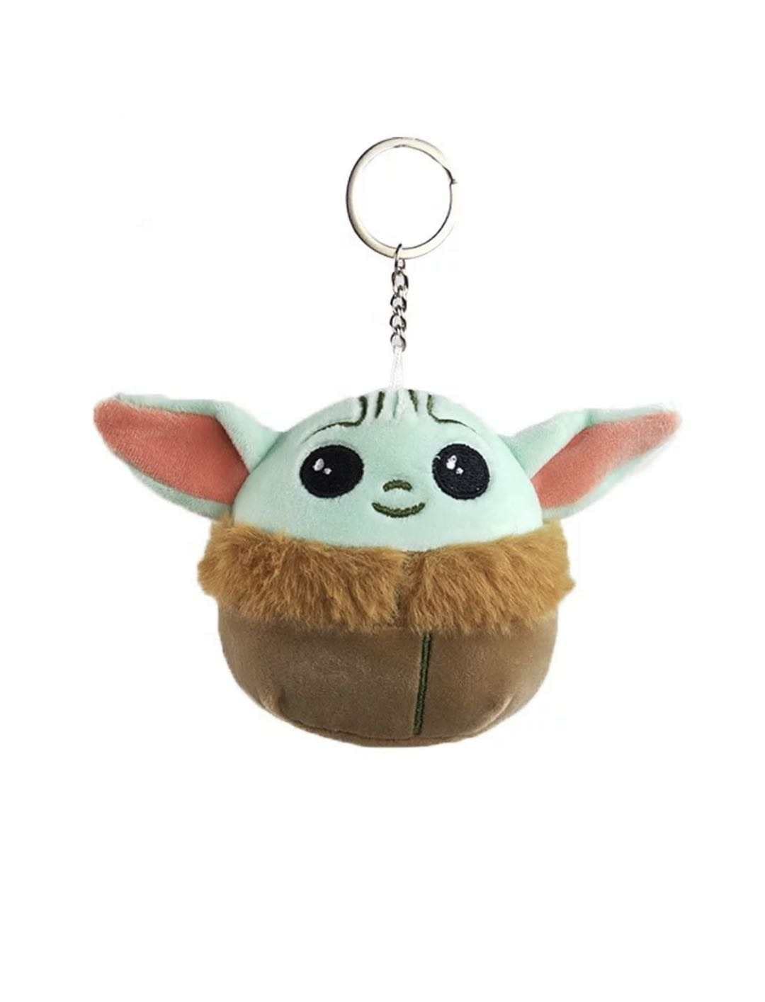 Leong Products Baby Yoda Squishy Plush Toy, Stuffed Animal Kids Plushie, Soft Throw Pillow Doll Gift Light Green (Keychain)