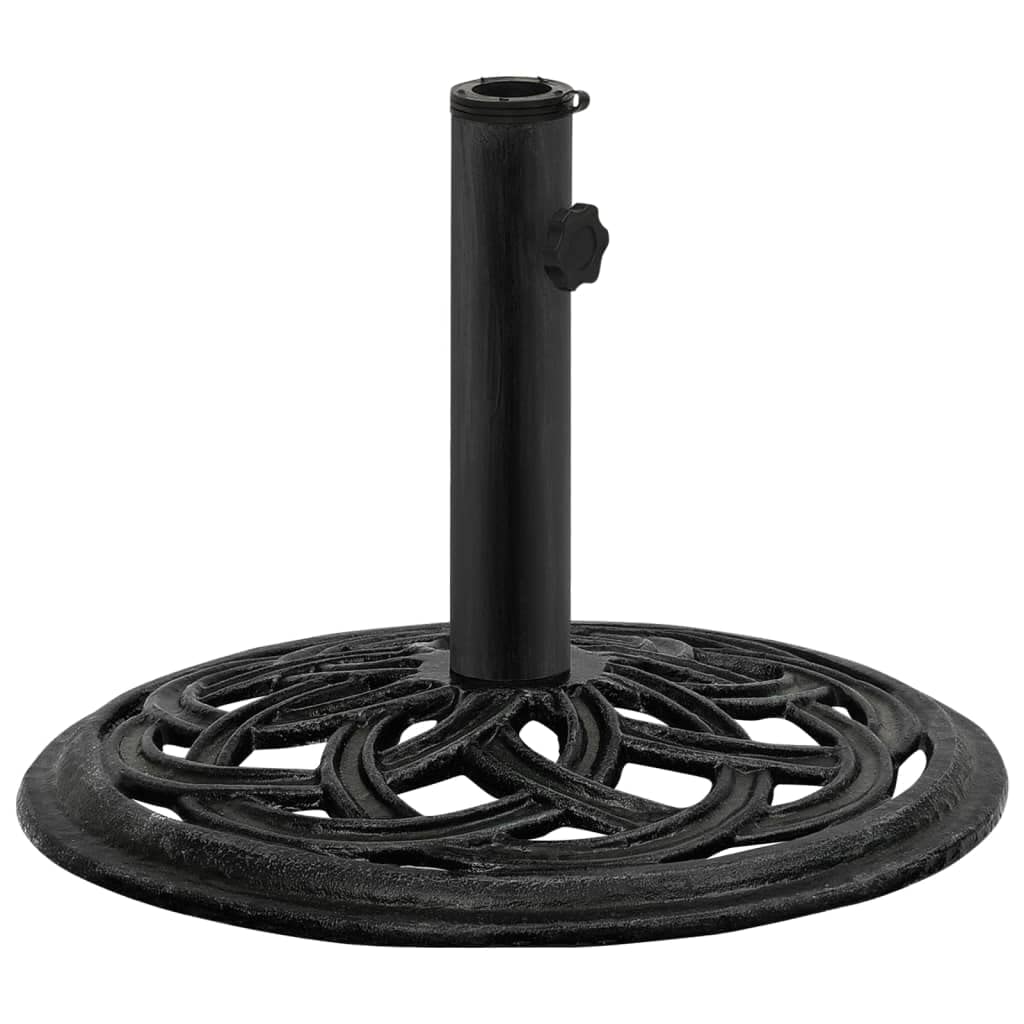 vidaXL Umbrella Base Black 17.3&quot;x17.3&quot;x12.2&quot; Cast Iron