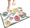 3D Bathroom Mat, Door Mat, Floor Mat, 3D Flower Patterned Bath Mat, AntiSlip, Absorbent Bath Rug, Quick Drying, Easy Care Showe
