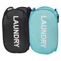 Larpur Pop Up Laundry Baskets, 2 Pack Mesh Laundry Hampers Collapsible Clothes Hampers for Home, Dorm, Travel (Black + Blue)