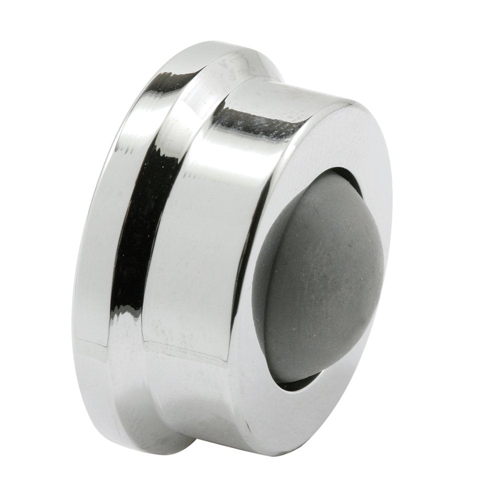 Prime-Line J 4724 Door Wall Stop, 1 In., Rubber Bumper, Polished Chrome (Single Pack)