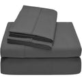Luxurious Finish Comfortable Sleeper Sofa Bed Sheets Set, Egyptian Cotton - Solid Grey (Queen Size 60'X74'X 5')
