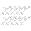 DOITOOL Pants Hangers with Clips 10 Pack NonSlip Adjustable Clip Hangers for Wardrobe Storage Retractable Pants Rack for Slacks