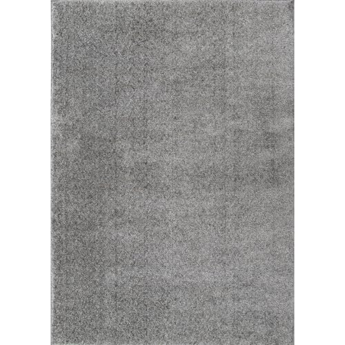 Cotton Tail Solid Plush Rug - 7'10&quot; X 10'10&quot; Gray, Durable, Stain-Resistant, Easy-To-Clean, Soft And Cozy Area Rug For Living Room, Dining Room, Bedroom, And Indoor Home Decor