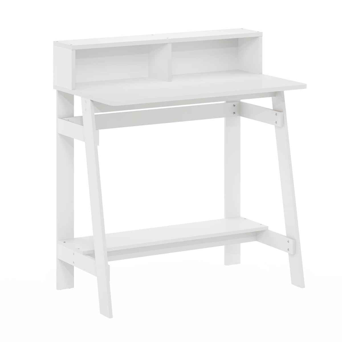 Furinno Simplistic A Frame Computer Desk, Regular, White