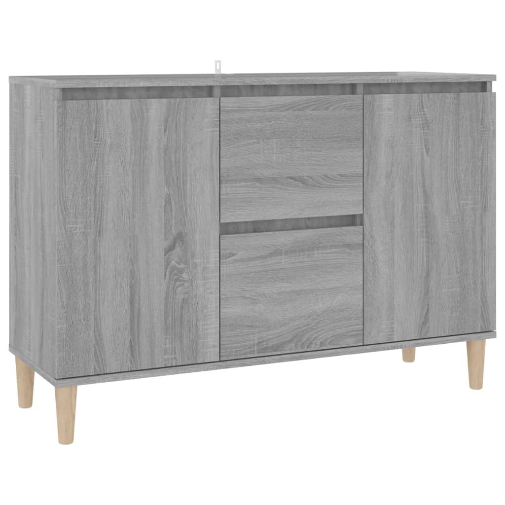 vidaXL Sideboard Gray Sonoma 40.7&quot;x13.8&quot;x27.6&quot; Engineered Wood