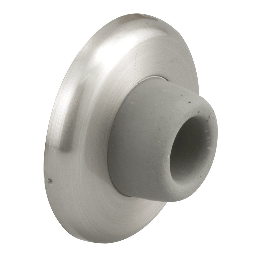 Prime-Line J 4540 Wall Stop - Protects Walls From Door Knob Damage - 2-5/16    Outside Diameter Stainless Steel Cover With 1-1/8