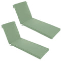 Summsun Chaise Lounge Cushions Outdoor Set Of 2 - Waterproof And Fade Resistant Sun Lounger Replacement Cushions - Patio Lounger