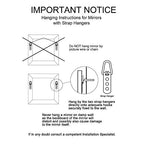 HomeRoots Rectangular Antique Black Finish Mirror with Beveled Edge