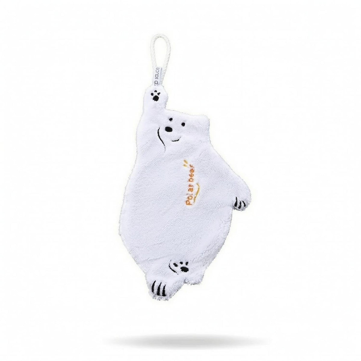 Terry Hanging Hand Towel Soft Hand Towel with Loop Absorbent Small for Children, Toddlers, Bathroom, Kitchen, Washroom, White
