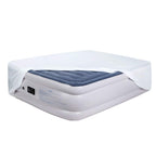 Bedecor Fitted Sheet For Air Mattress Inflate Without Disassembly Convenient & Firm Deep Up To 21'' White -King