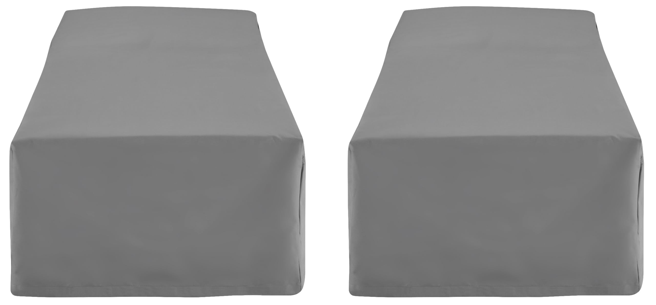 Crosley Furniture Patio Furniture Covers, Waterproof 2-Piece Outdoor Chaise Lounge Cover Set For Backyard, Gray