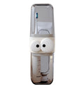 Calway Mart Cartoon Transparent Toothbrush Holder with Storage Container, Fun & Stylish Bathroom Organizer for Toothbrush, Tooth
