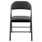 Commercialine 950 Series 29.25" Folding Chair in Star Trail Black (Set of 4)