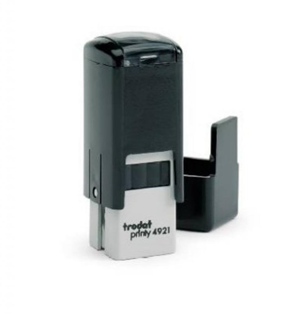 Customized Trodat Printy 4921 Self-Inking Rubber Stamp 1/2' X 1/2' Square Lipstick Size Water Base Ink