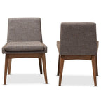 Baxton Studio Nexus Mid-Century Modern Fabric Upholstered Dining Side Chair