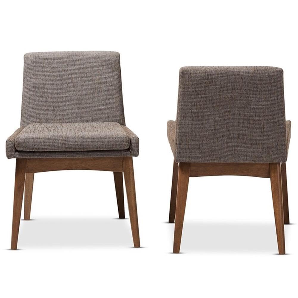 Baxton Studio Nexus Mid-Century Modern Fabric Upholstered Dining Side Chair