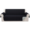 Luxshare Home Reversible Sofa Covers Couch Cover Furniture Protector For Dogs Elastic Straps Water Resistant(Sofa,Black/Grey)