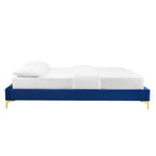 Modway Mod-6275-Nav Sutton Queen Performance Velvet Bed Frame, Navy