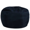 Posh Creations Structured Comfy Bean Bag Chair for Gaming, Reading, and Watching TV, 100in Round Classic Bean Bag, Microsuede - 