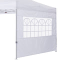 Cooshade Instant Canopy Sunwall 10X10 Canopy Sidewall For Pop Up Canopy Tent, 1 Pack Sidewall With Church Window Only, White