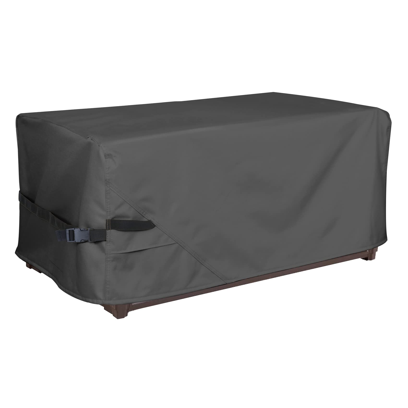 Porch Shield Patio Deck Box Storage Cover - 600D Outdoor Waterproof Tear Resistant Rectangular Fire Pit Table Covers 60 X 24 X 2