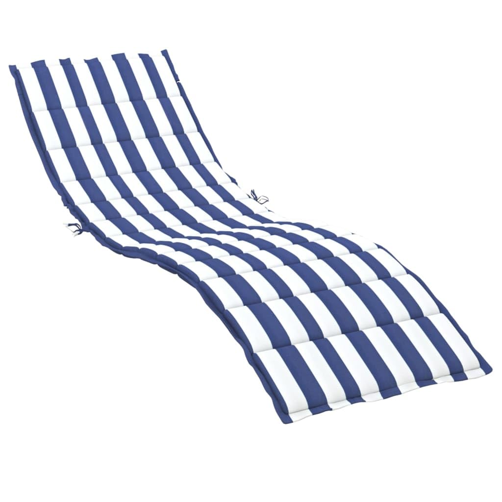 vidaXL Sun Lounger Cushion with Resilient Foam Fiber Filling - Durable and Water- Oxford Fabric - Versatile Indoor & Outdoor Use