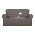 Purefit 100% Dual Waterproof Couch Cover Slipcovers For Couches And Sofas - Stretch Non Slip Fleece Sofa Covers Washable, Leakproof Furniture Protector For Kids, Pets, Dog (Loveseat, Taupe)