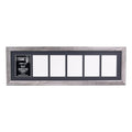 Creative Letter Art 6 Opening Driftwood Picture Frame with Glass to hold 5 by 7 inch Photographs including 10x36-inch Black Mat 