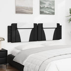 vidaXL Upholstered Headboard Cushion in Faux Leather-Black/White 72-Wall Mountable/Pillow Design