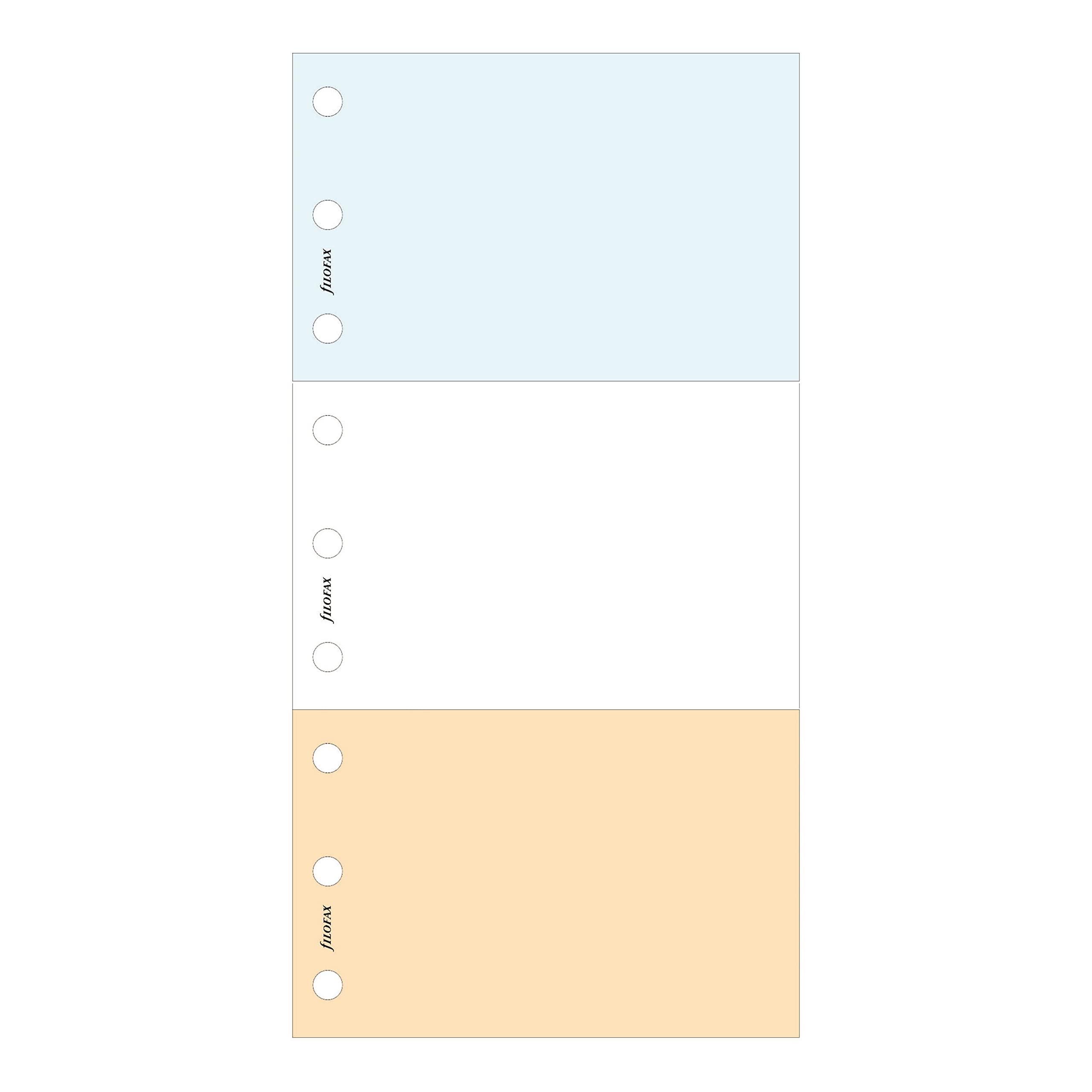 Filofax Jotpads, Set Of Three, Assorted Colors, Multi-Fit, 6.75' X 3.75' (B132222)