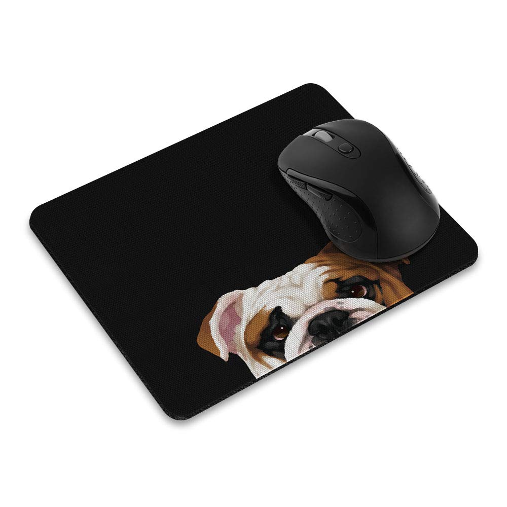 Non-Slip Rectangle Mousepad, Wirester English Bulldog Mouse Pad For Home, Office And Gaming Desk