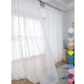 Window Ivory Sheer Curtains 60 Inches Width 72 Inches Long 2 Panels Sheer Curtains Clear Curtains Basic Rod Pocket Panel For Hom