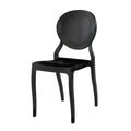 Commercial Seating Products Emma Armless Black Chairs