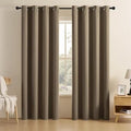 Joydeco Blackout Curtains for Bedroom 84 inch Long 2 Panels, Thermal Insulated Room Darkening Curtains with Grommets, Soft Windo