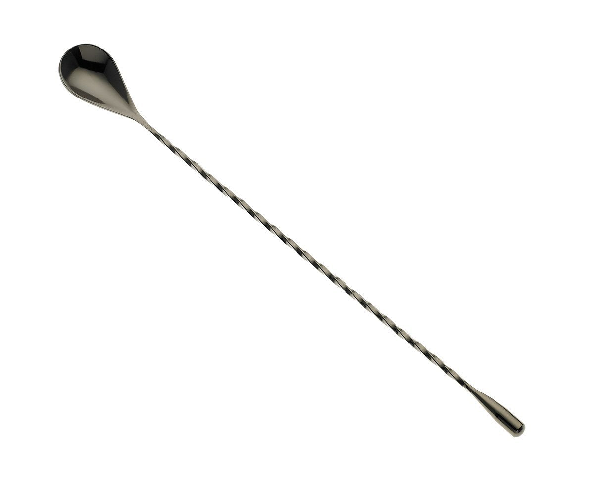 Barfly Bar Spoon, Teardrop End 11 1316 (300 Cm), Gun Metal Black