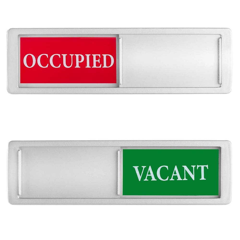 Privacy Sign, Vacant Occupied Sign For Home Bathroom Office Restroom Conference Hotles Hospital, Non-Scratch Magnetic Slider Doo