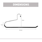 BuyDBest -Stainless Steel Hanger Set of 9, Heavy Duty Hanger, Hanger for Bedspreads, tablecloths, linens, Large Towels, Cloth Hanger, Blanket Hanger