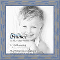 ArtToFrames 12x12 Inch Blue Picture Frame, This 1.5 Custom Wood Poster Frame is Deep Periwinkle Barnwood Style Frame, for Your A
