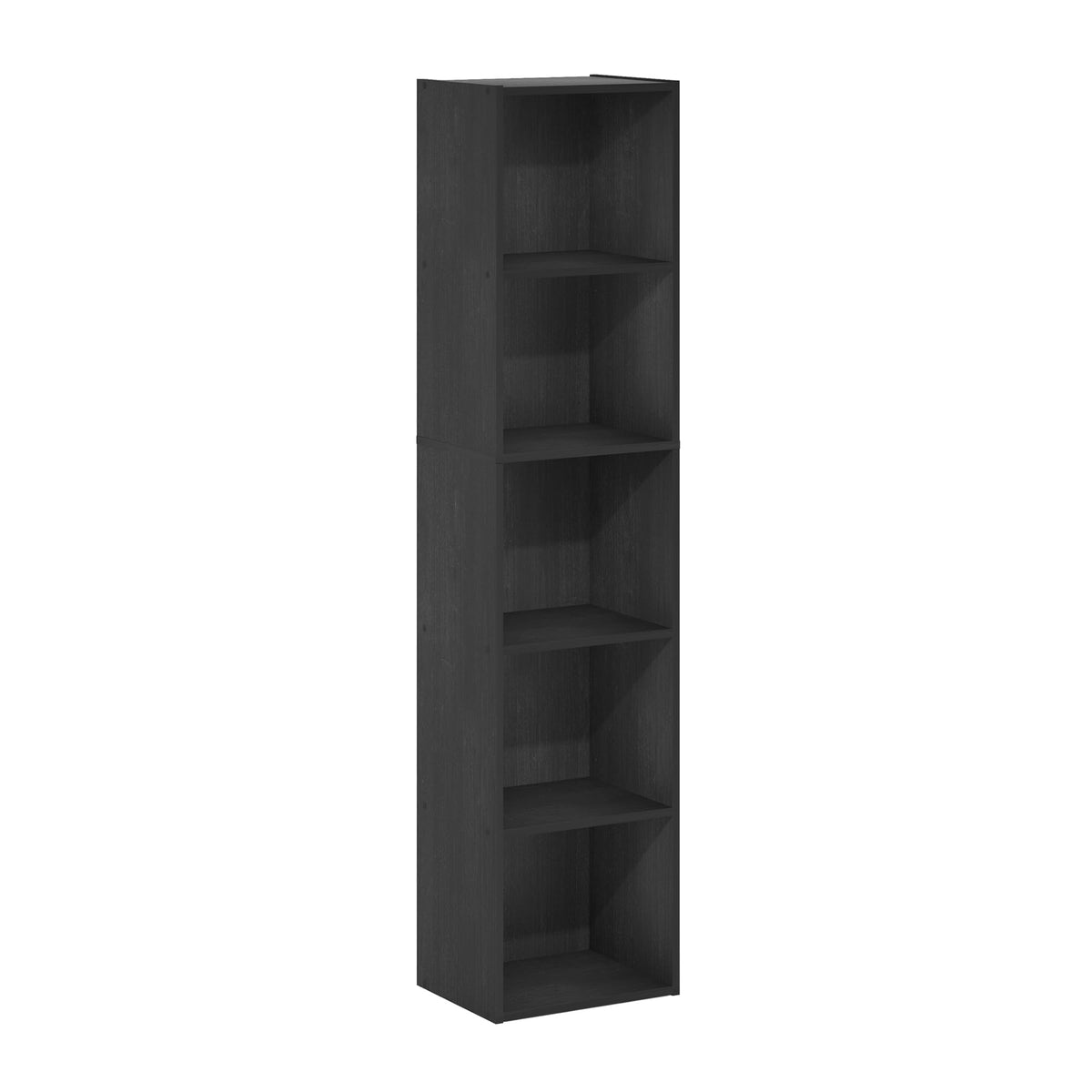 Furinno Luder Bookcase / Book / Storage, 5-Tier Cube, Blackwood