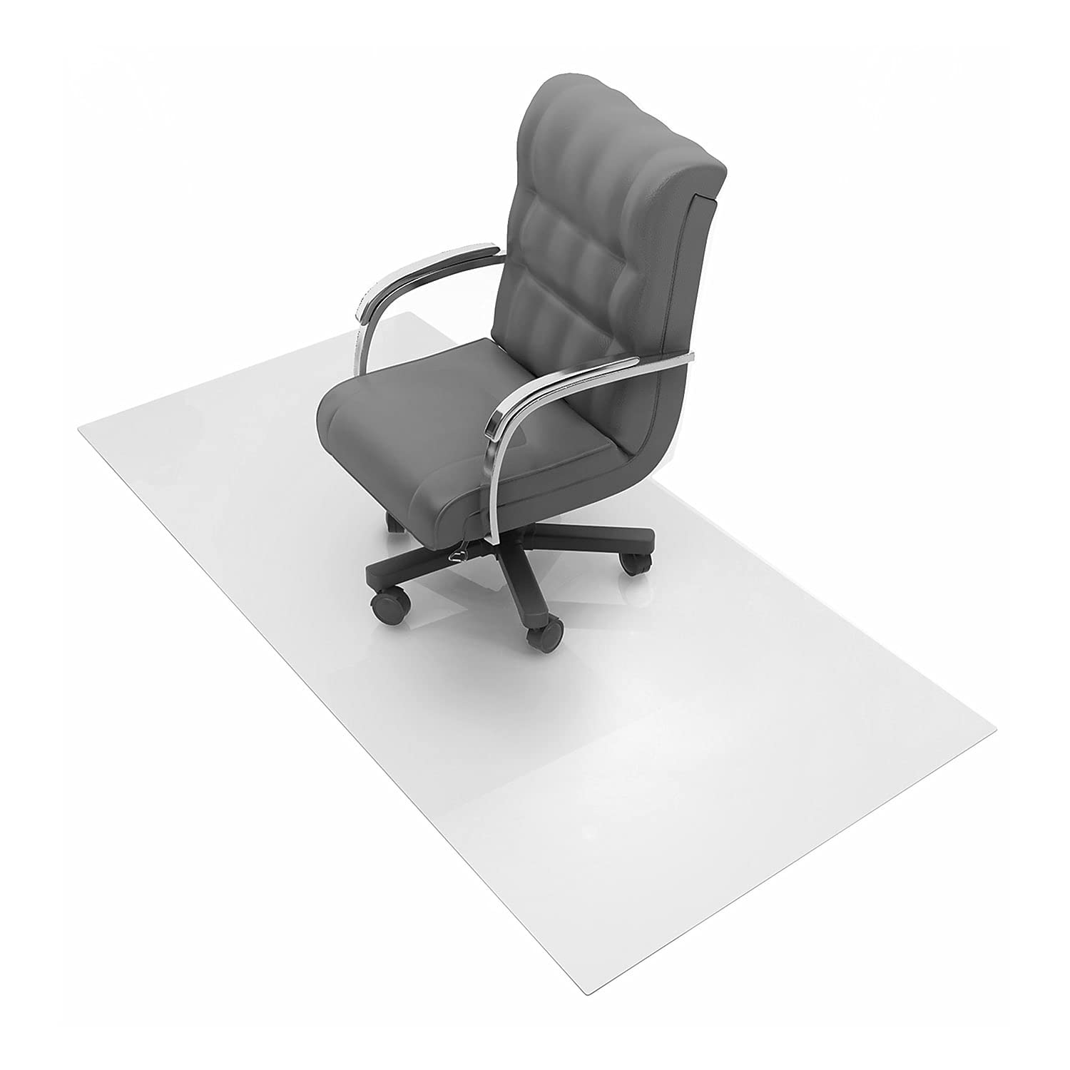 Cleartex Floortex Advantagemat 48-inch x 79-inch Rectangular Chair Mat for Carpets up to 1/4-inch , Vinyl (1120025EV)